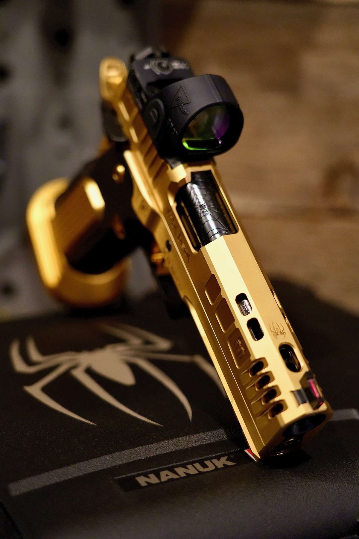 Stainless with Red Dot by Venom Custom